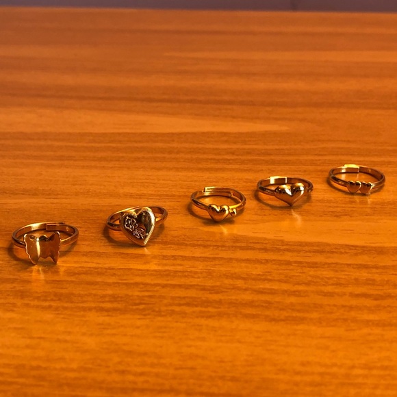 Bundle! Gold Tone Adjustable Rings - Picture 2 of 3